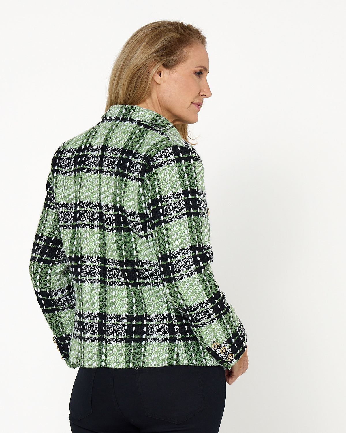 Nathalia Jacket - Green Check