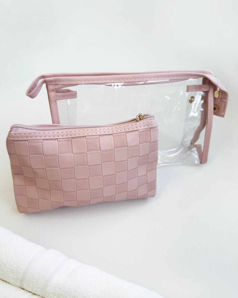 Harmony Cosmetic/Travel Cases - Pink Check