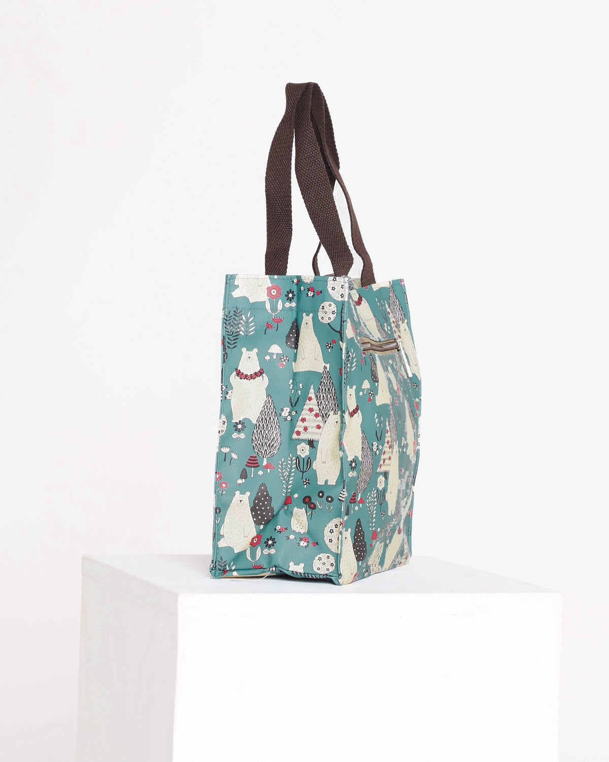 Woodland Bears Lunch Bag – Teal