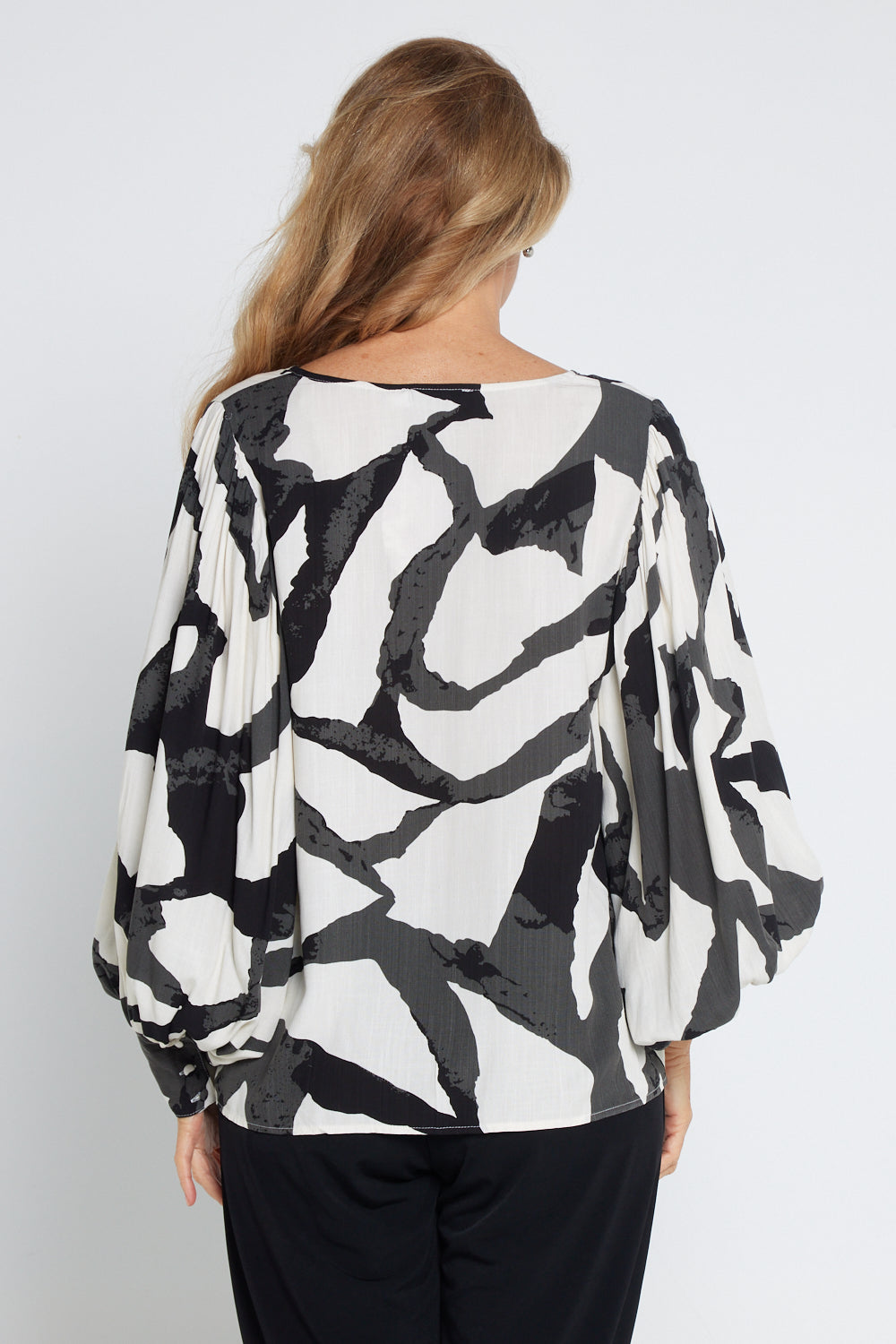Isadora Blouse - Black/White