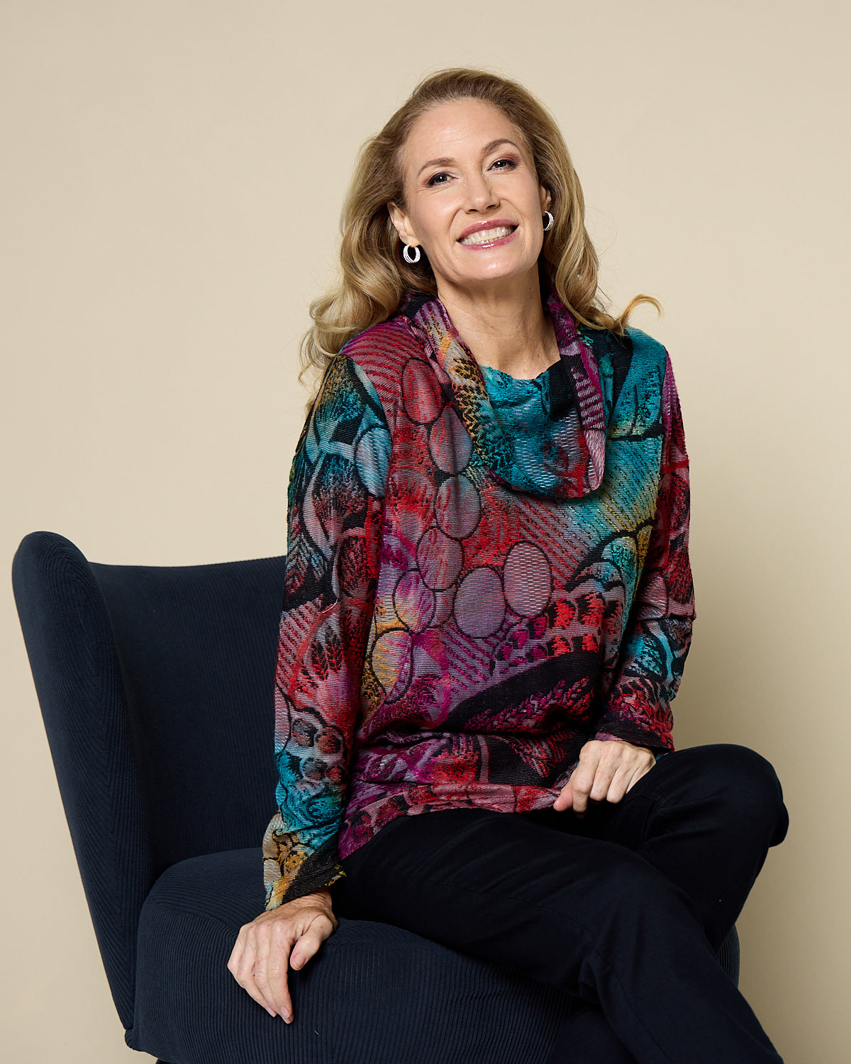Cadello Burnout Top - Multi