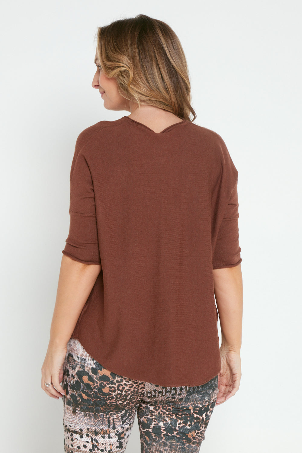 Jarrah Knit Top - Chocolate