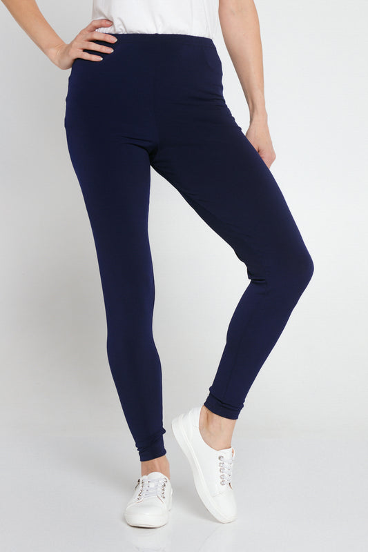 Bamboo Long Leggings - Navy