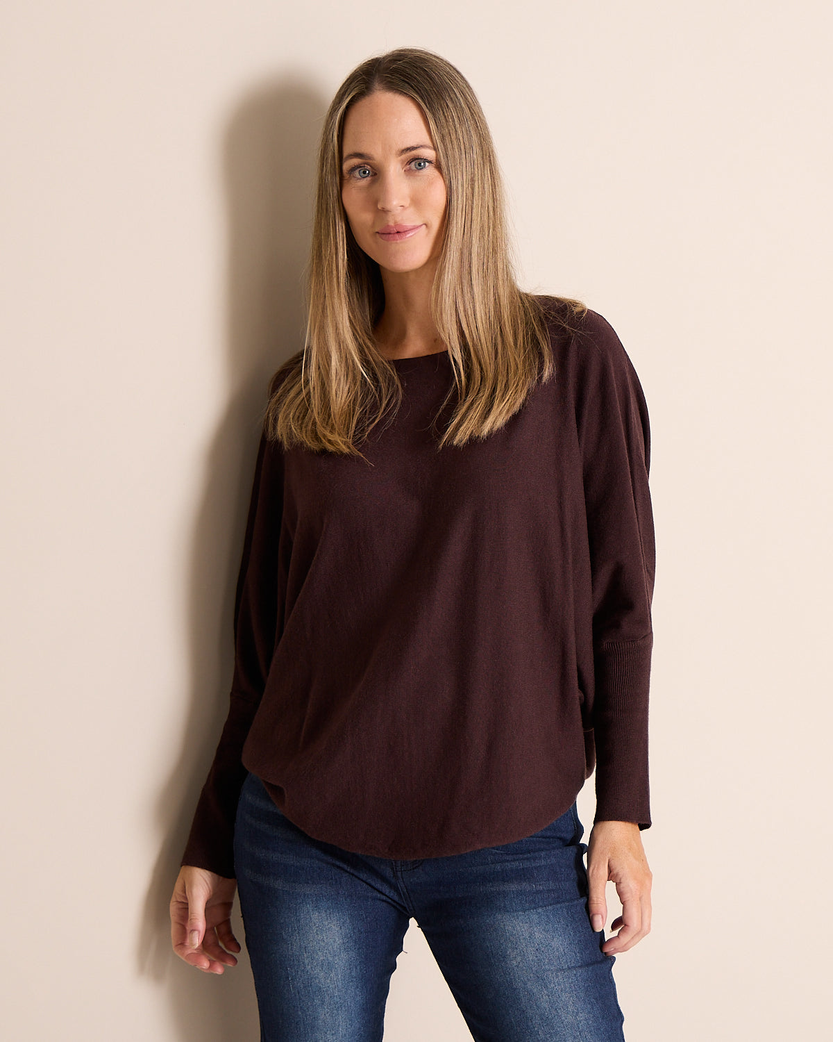 Georgie Knit Top - Choc