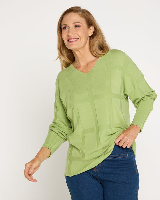 Felicity Knit Top - Green