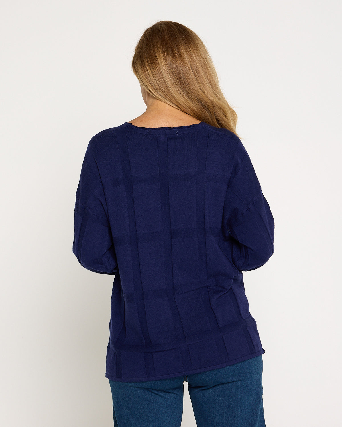 Felicity Knit Top - Navy