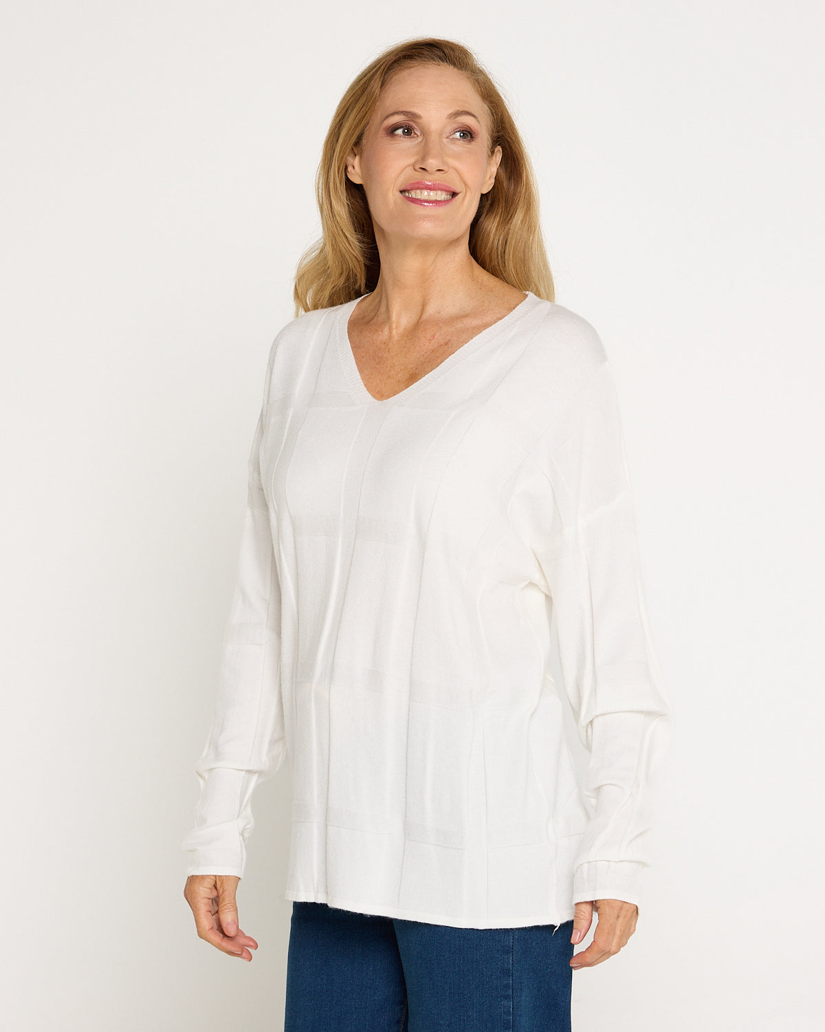 Felicity Knit Top - Ivory White
