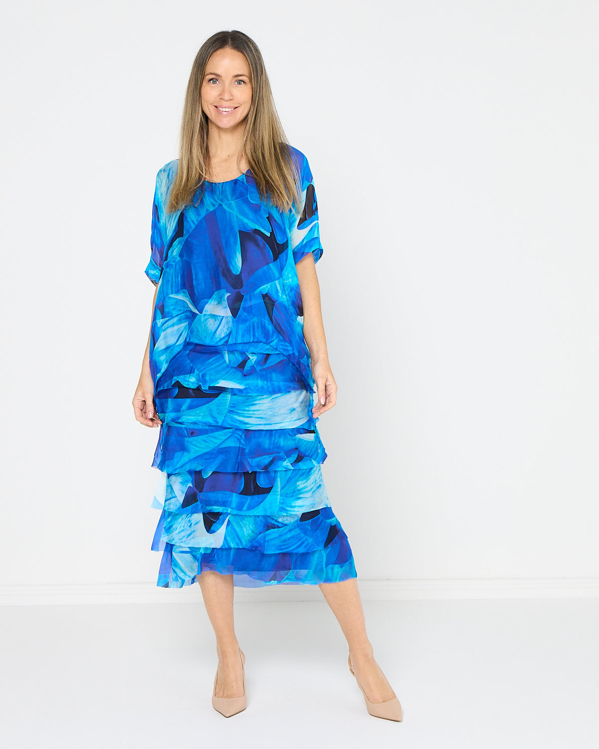 Margo Dress - Azure Bloom