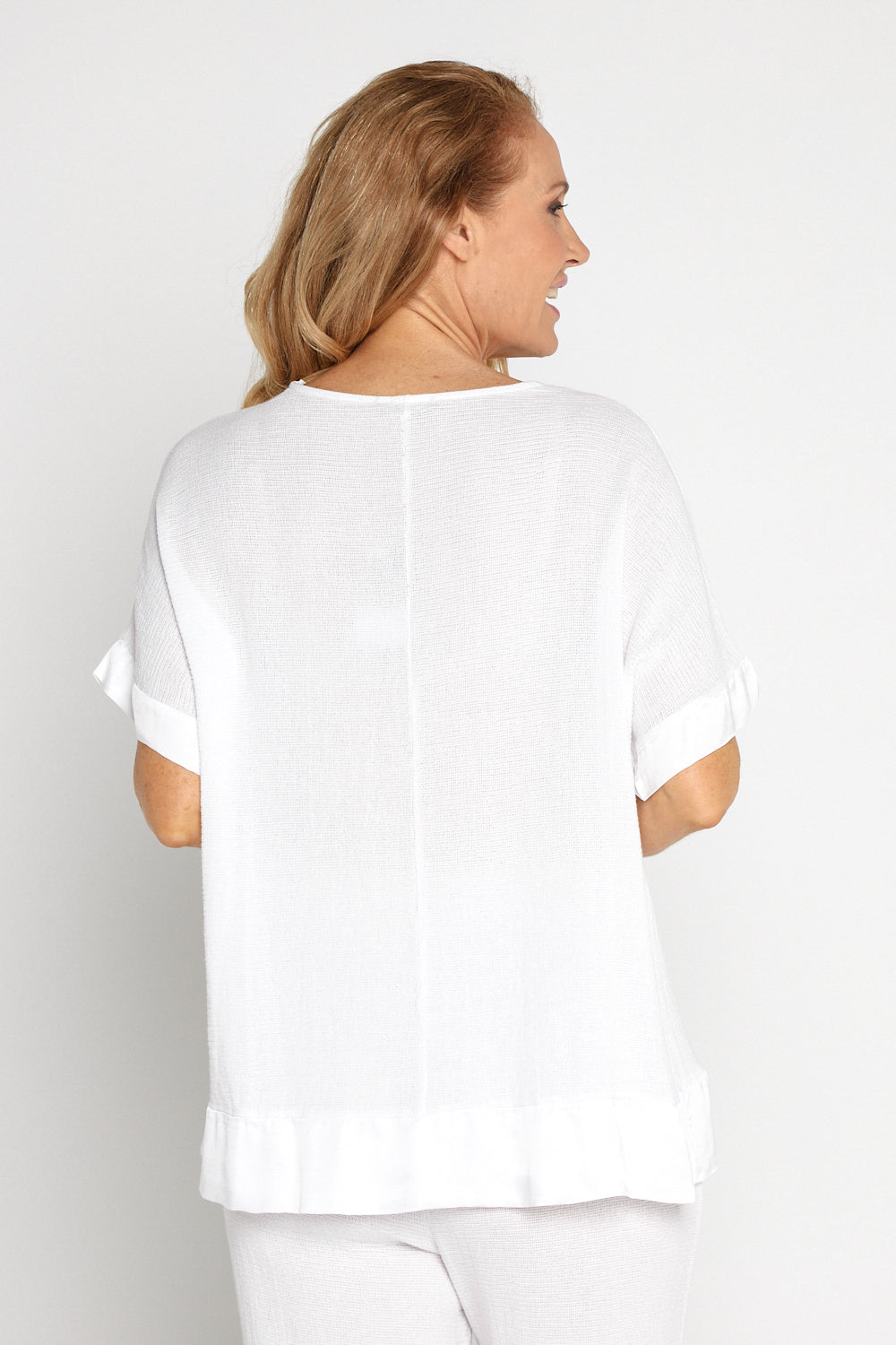 Anne Cotton Top - White