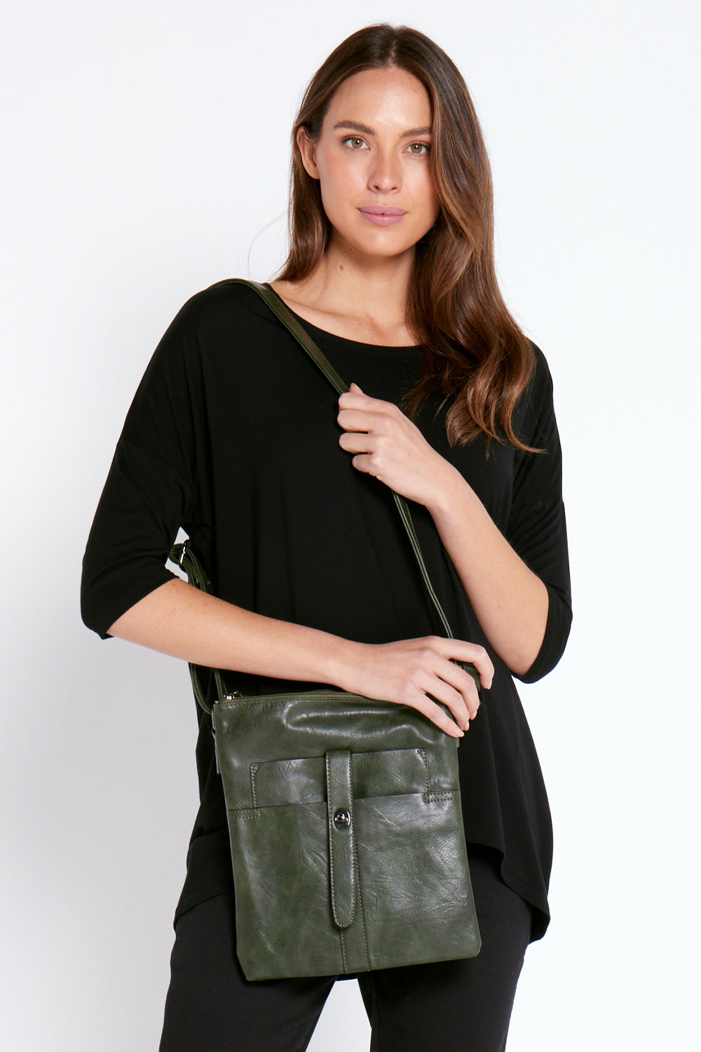 Green new arrivals leather handbags