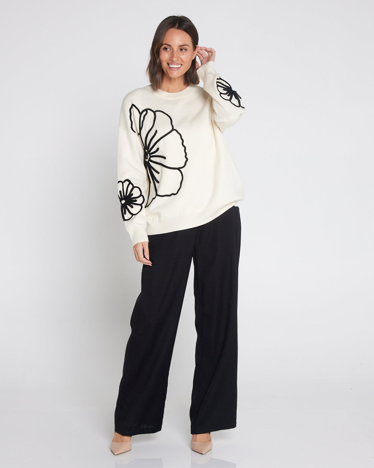 Vivian Linen Trousers - Black