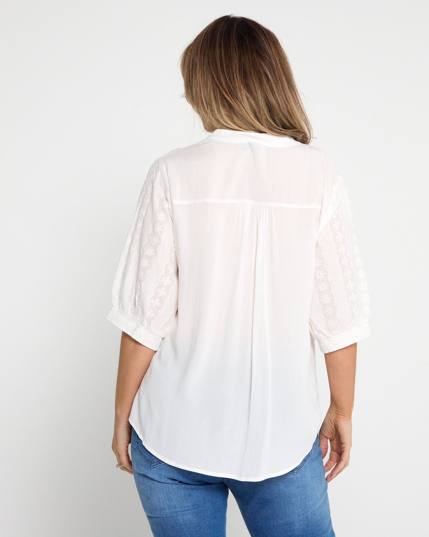Flower Fields Top - White