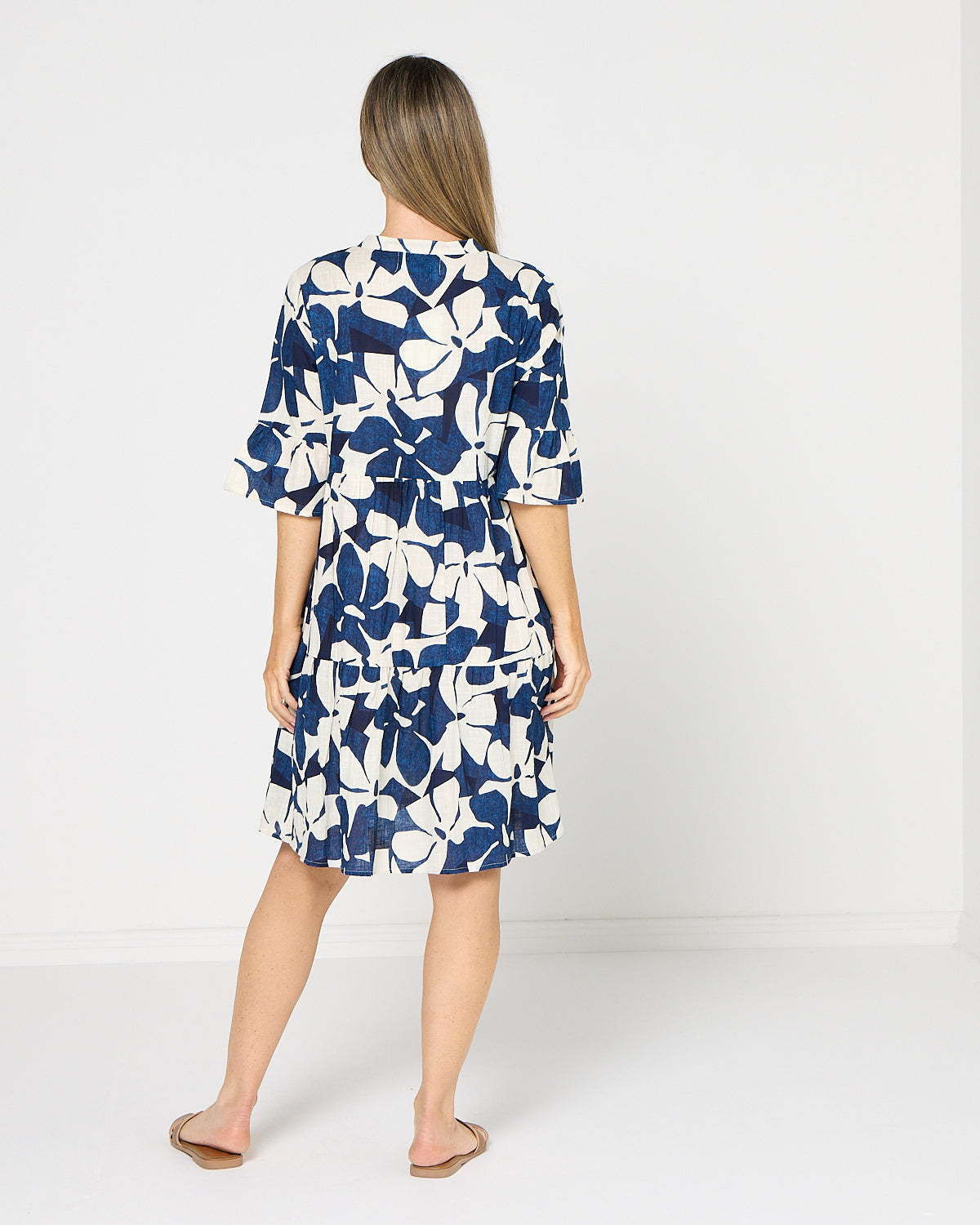 Maya Petite Dress - Navy Floral