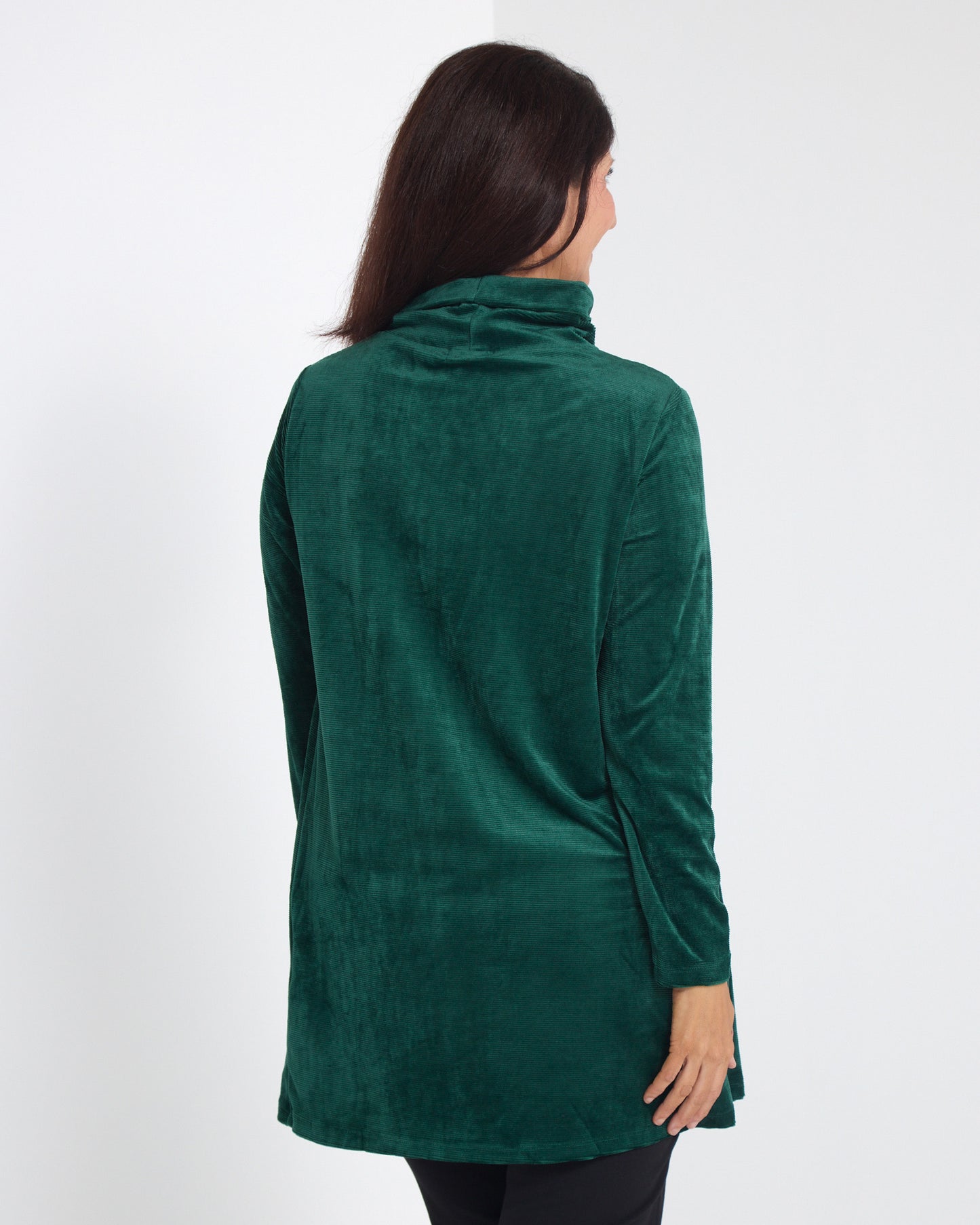Melanie Velour Tunic - Forest