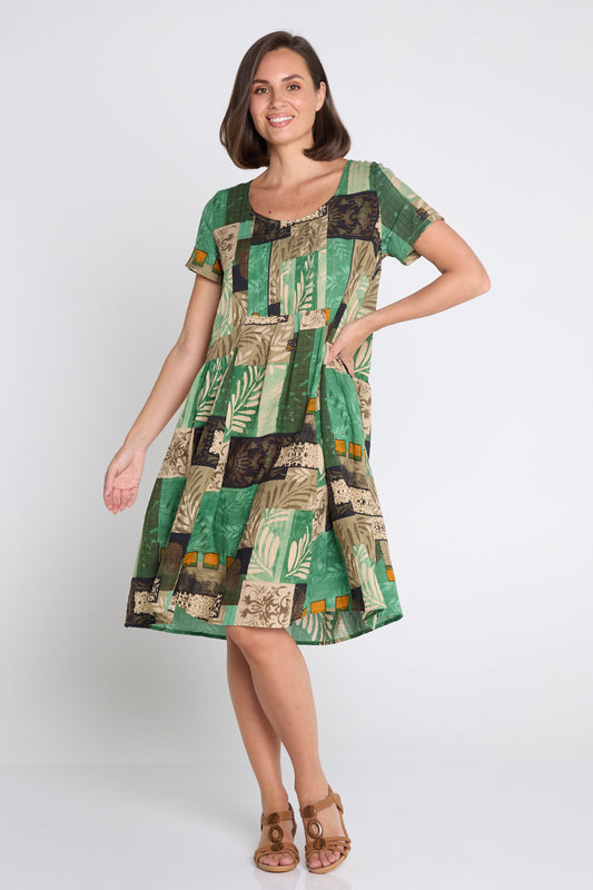 Emery Dress - Savannah Mosaic