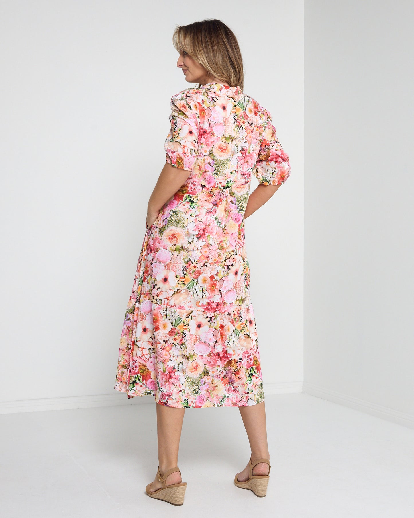 Brookhaven Dress - Pink Bouquet