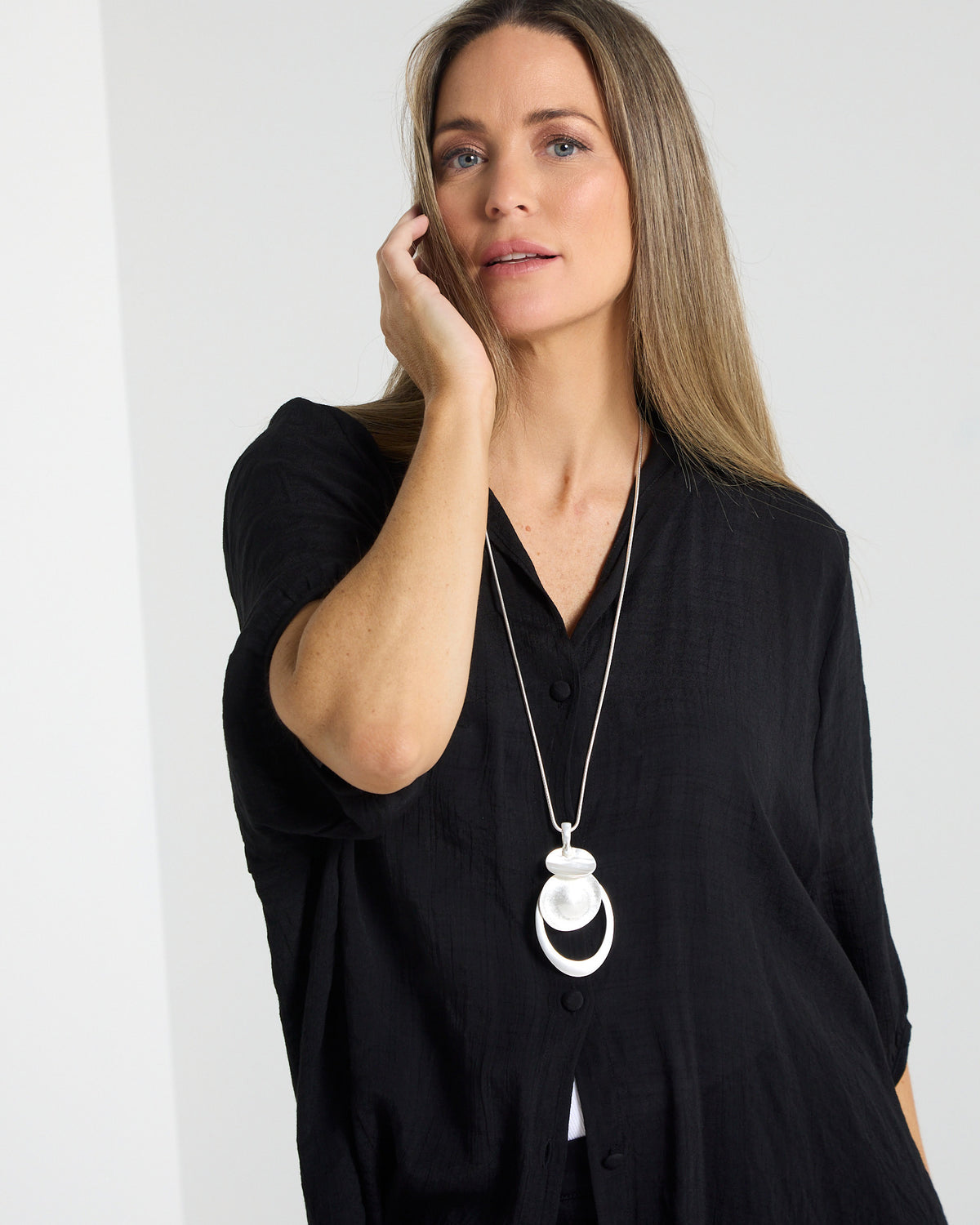 Jennifer Necklace - Silver