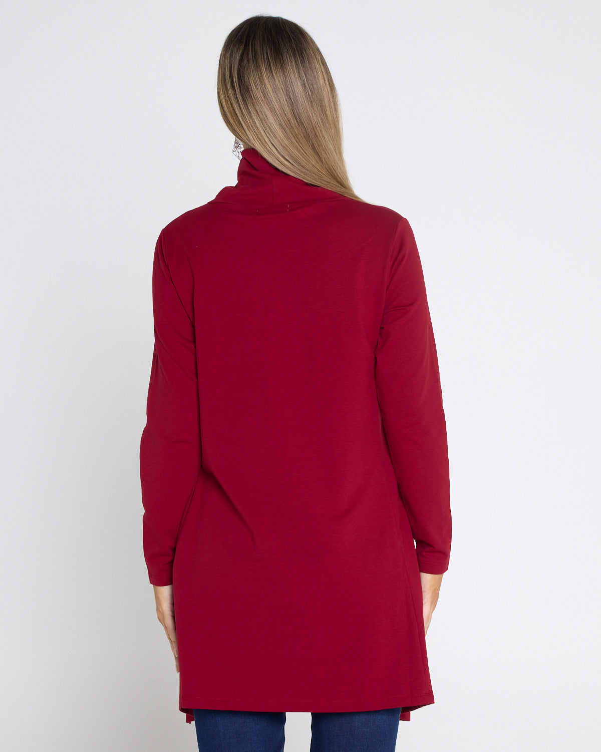 Joslin Cowl Tunic - Burgundy