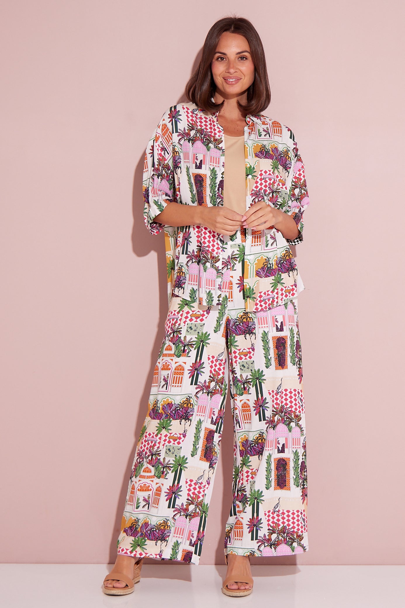 Daria Wide Leg Pants - Marrakesh