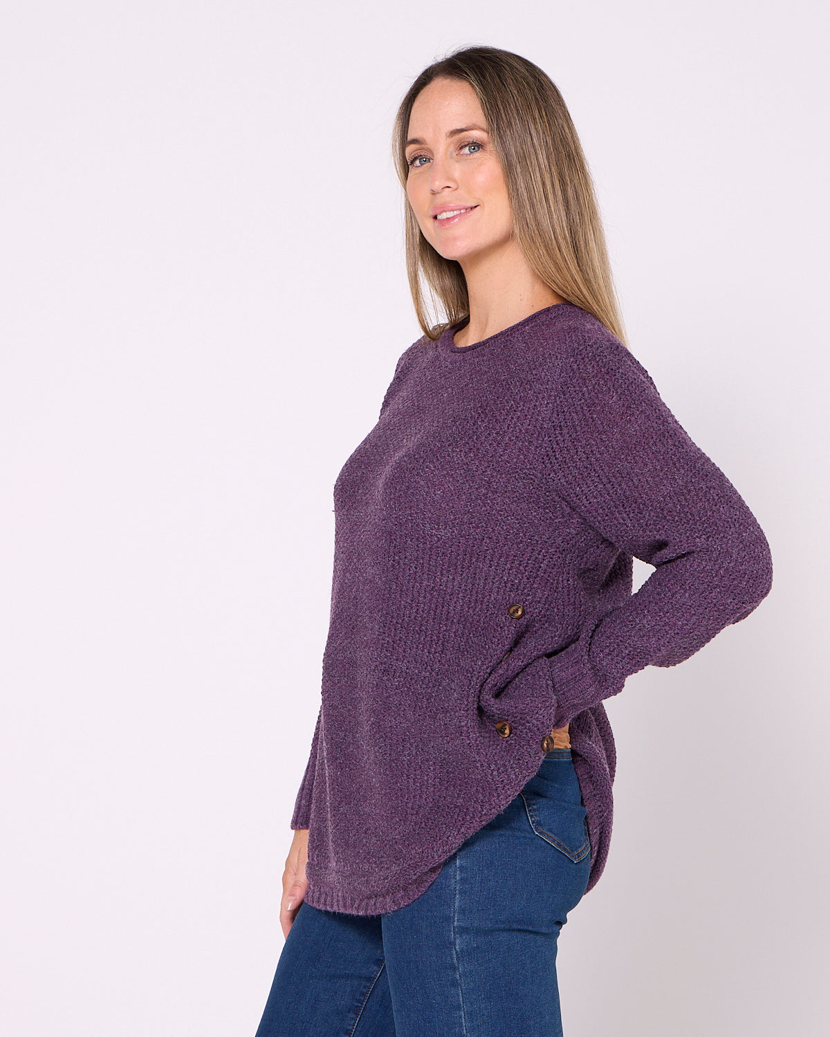 Paris Knit Jumper - Purple