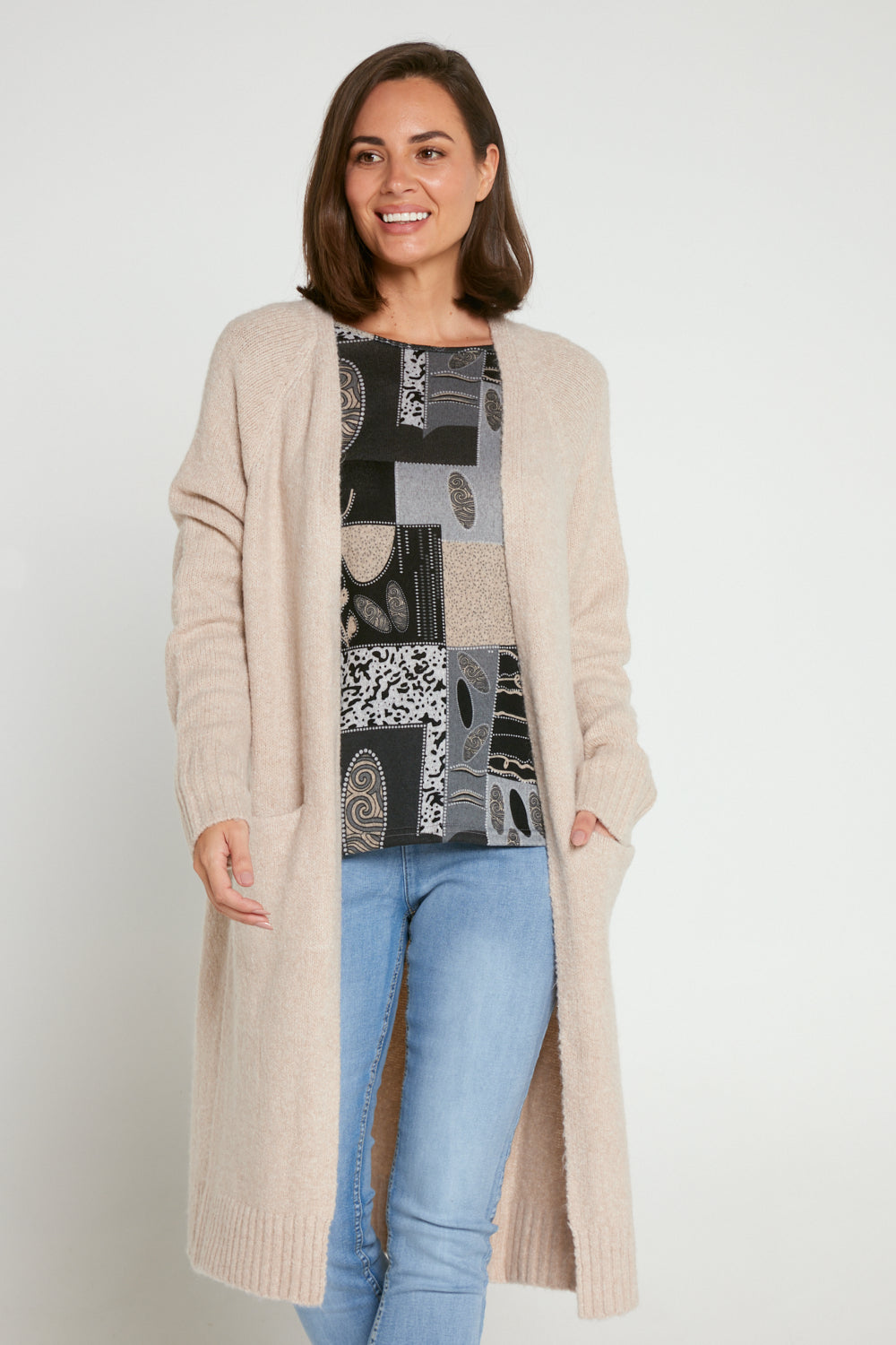Nude colour cardigan new arrivals