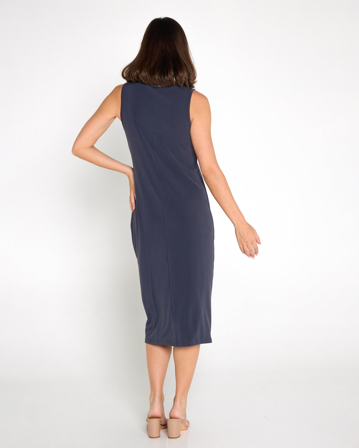 Petra Stretch Slip - Charcoal