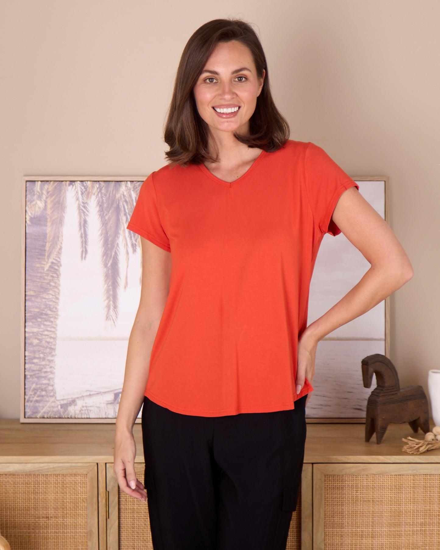 Bamboo Tee - Tangerine