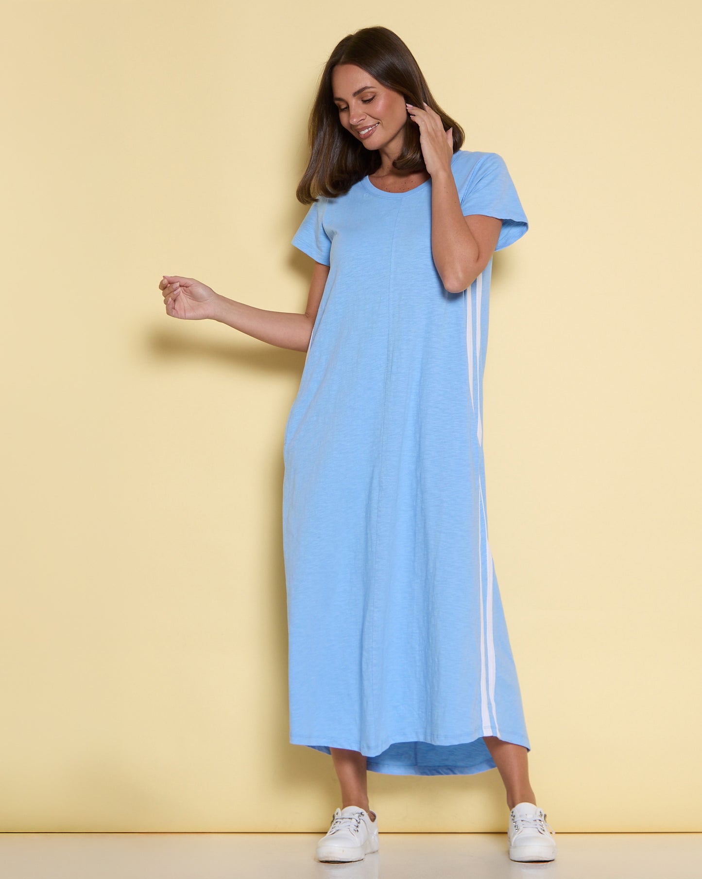 Recovery Cotton Tee Dress - Light Blue