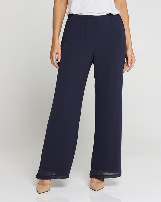Rendezvous Chiffon Pants - Charcoal