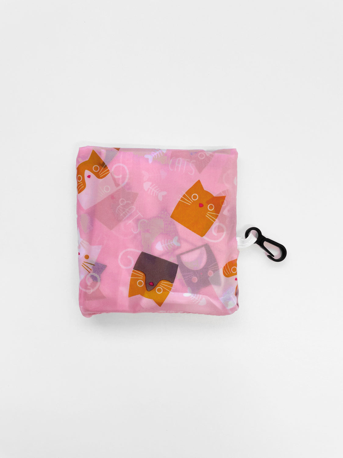 Reusable Shopping Bag - Pink Cats