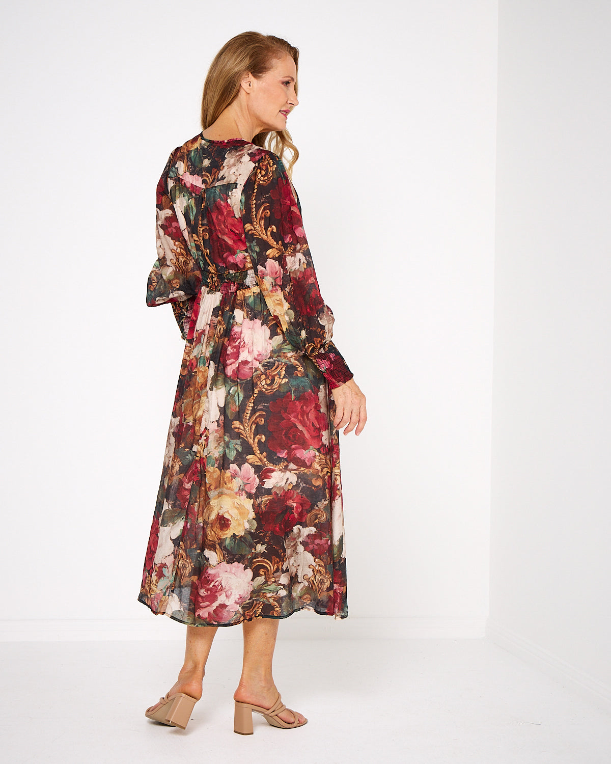 Valencia Dress - Autumn Garden