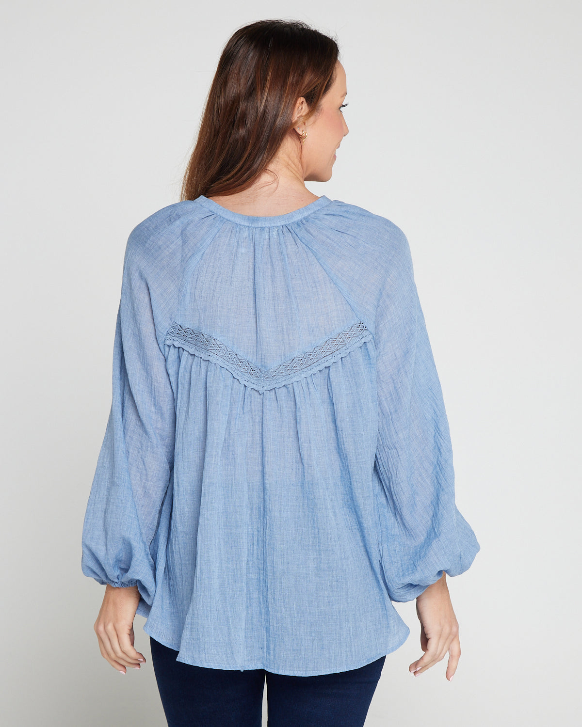Byron Blouse - Denim Sky