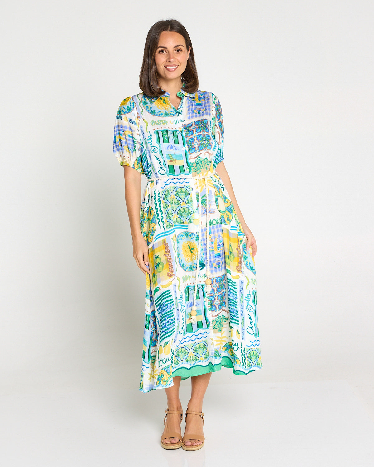 Leona Dress Sicilian Citrus – TULIO Fashion