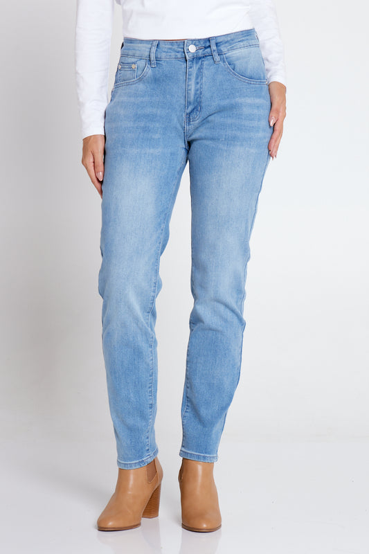 Savannah Cotton Jeans - Denim