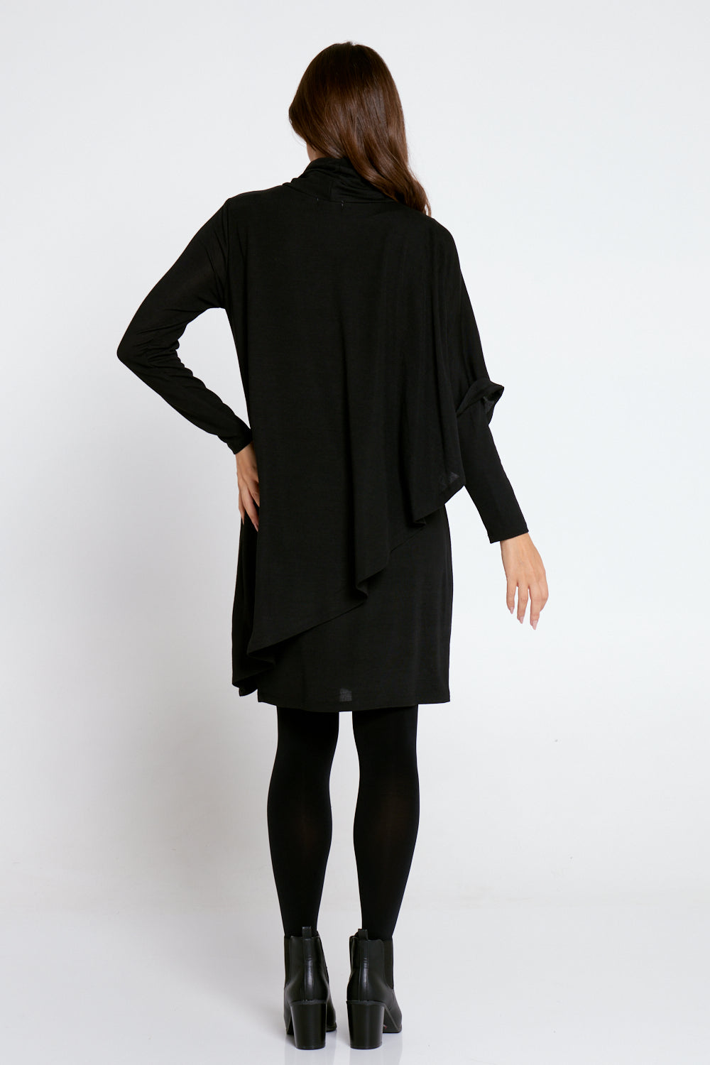 Tova Cape Dress - Black
