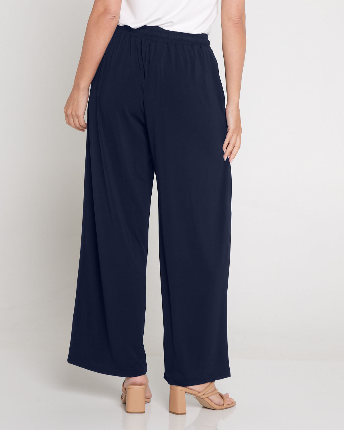 Tammy Stretch Jersey Pants - Dark Navy
