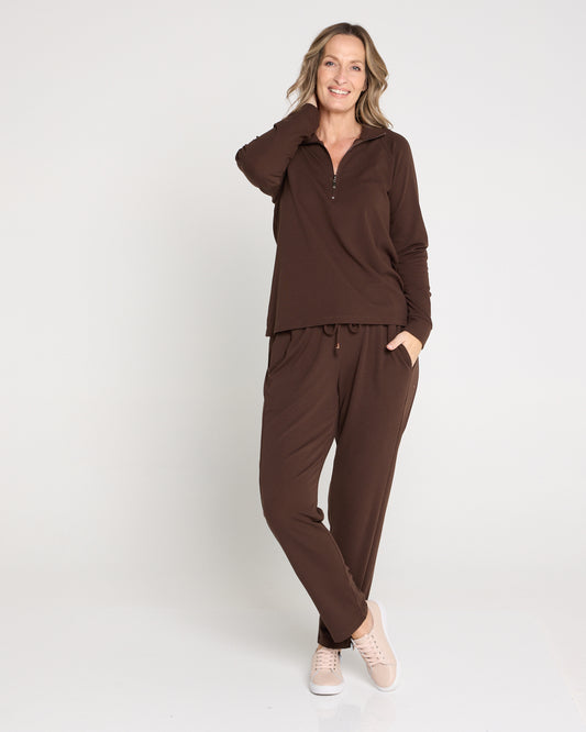 Weekend Life Fleece Pants - Chocolate