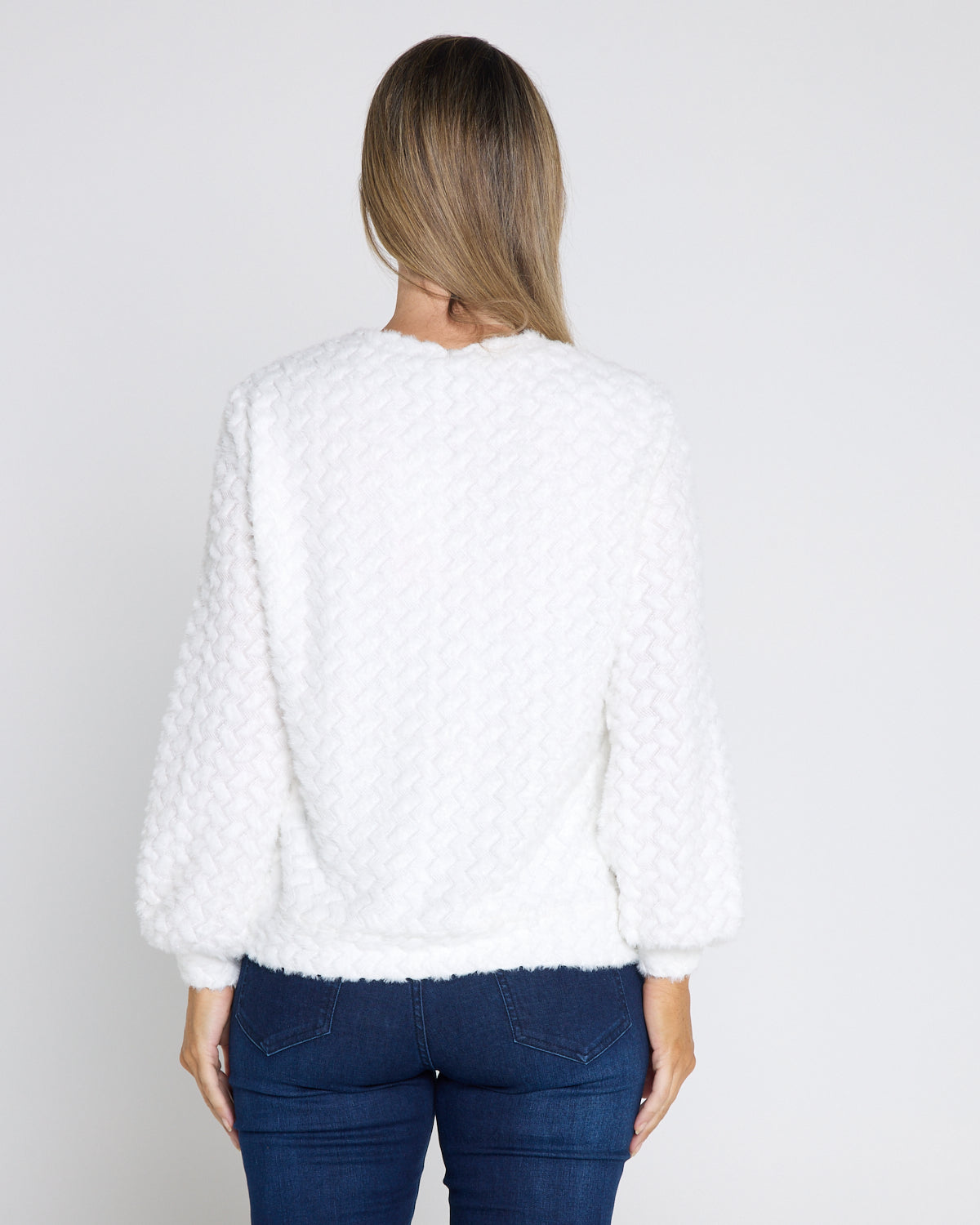 Emilia Textured Knit - Winter White