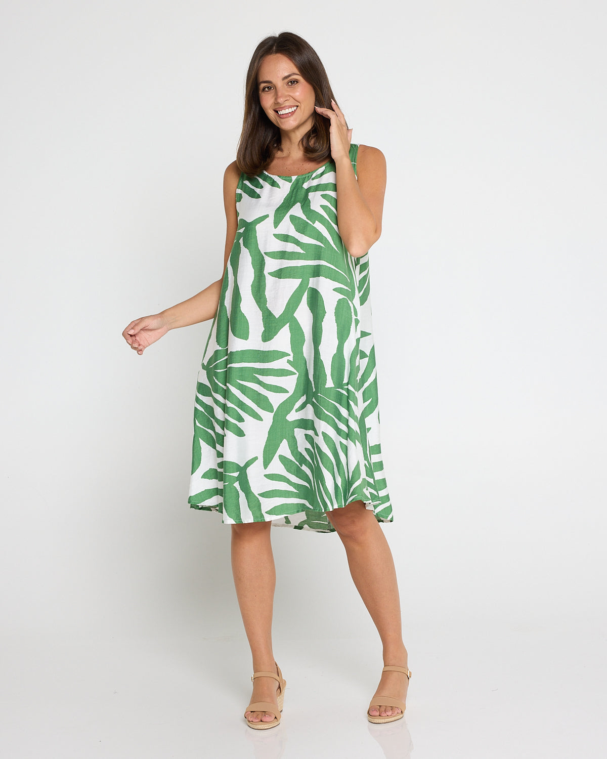 Summer Swing Dress Sage