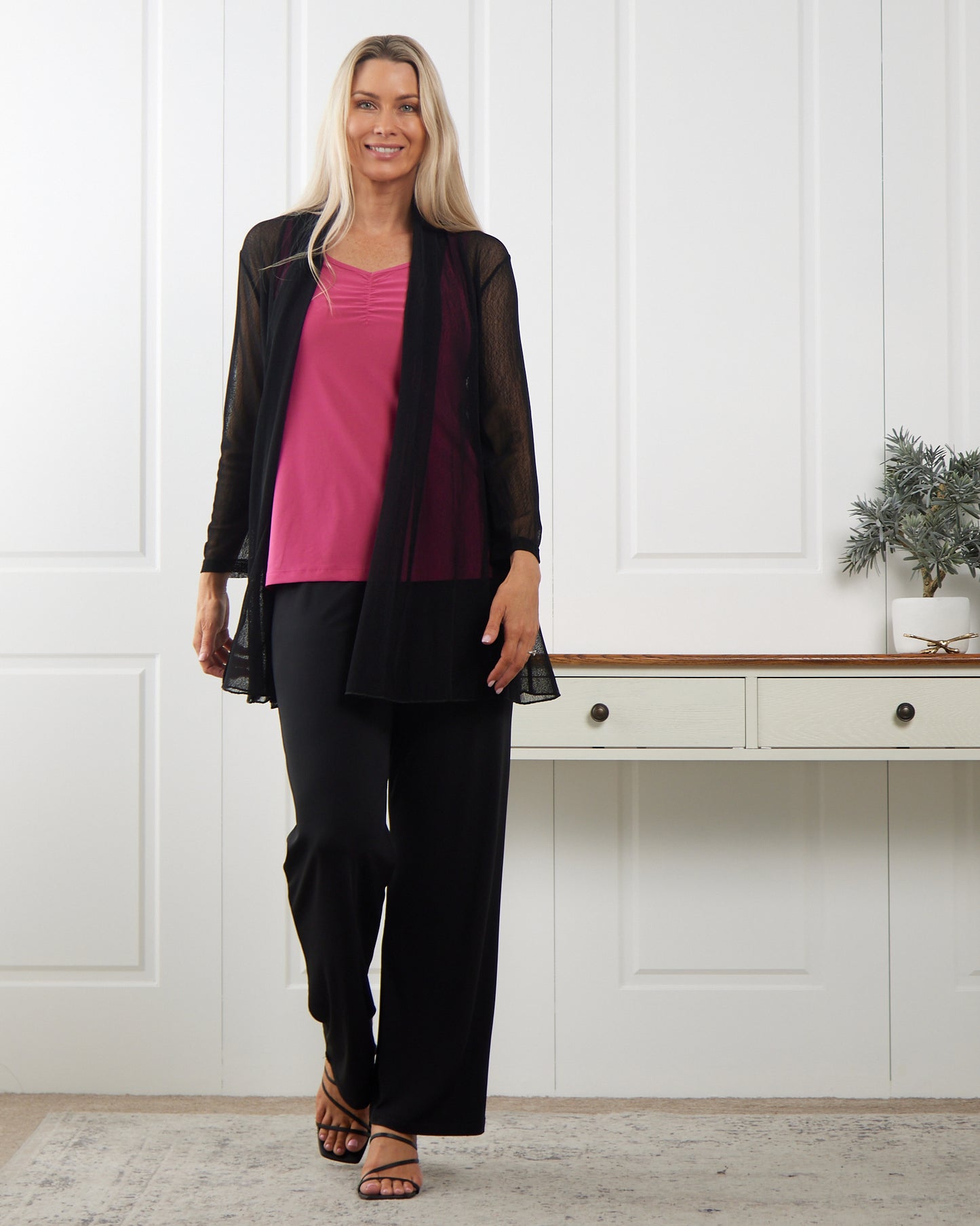 Naomi Mesh Jacket - Black