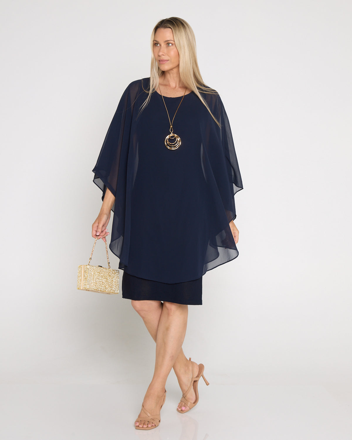 Anika Box Clutch - Gold