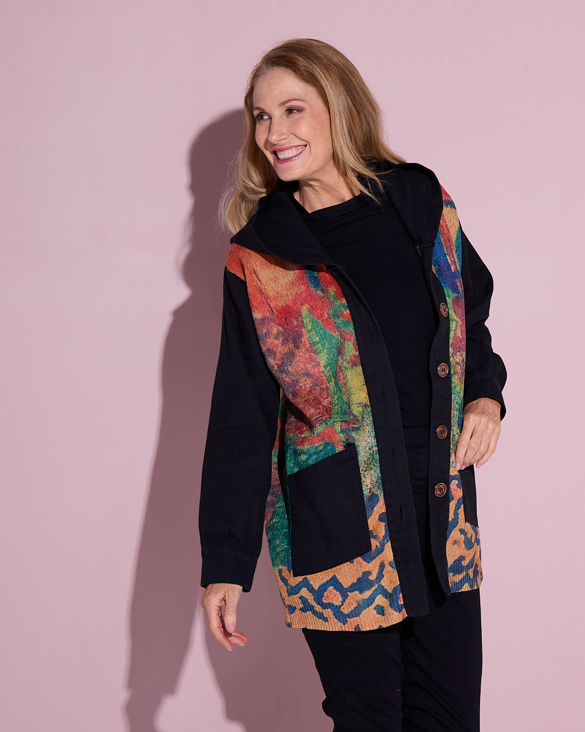 Ari Chenille Knit & Canvas Jacket - Bloomscape