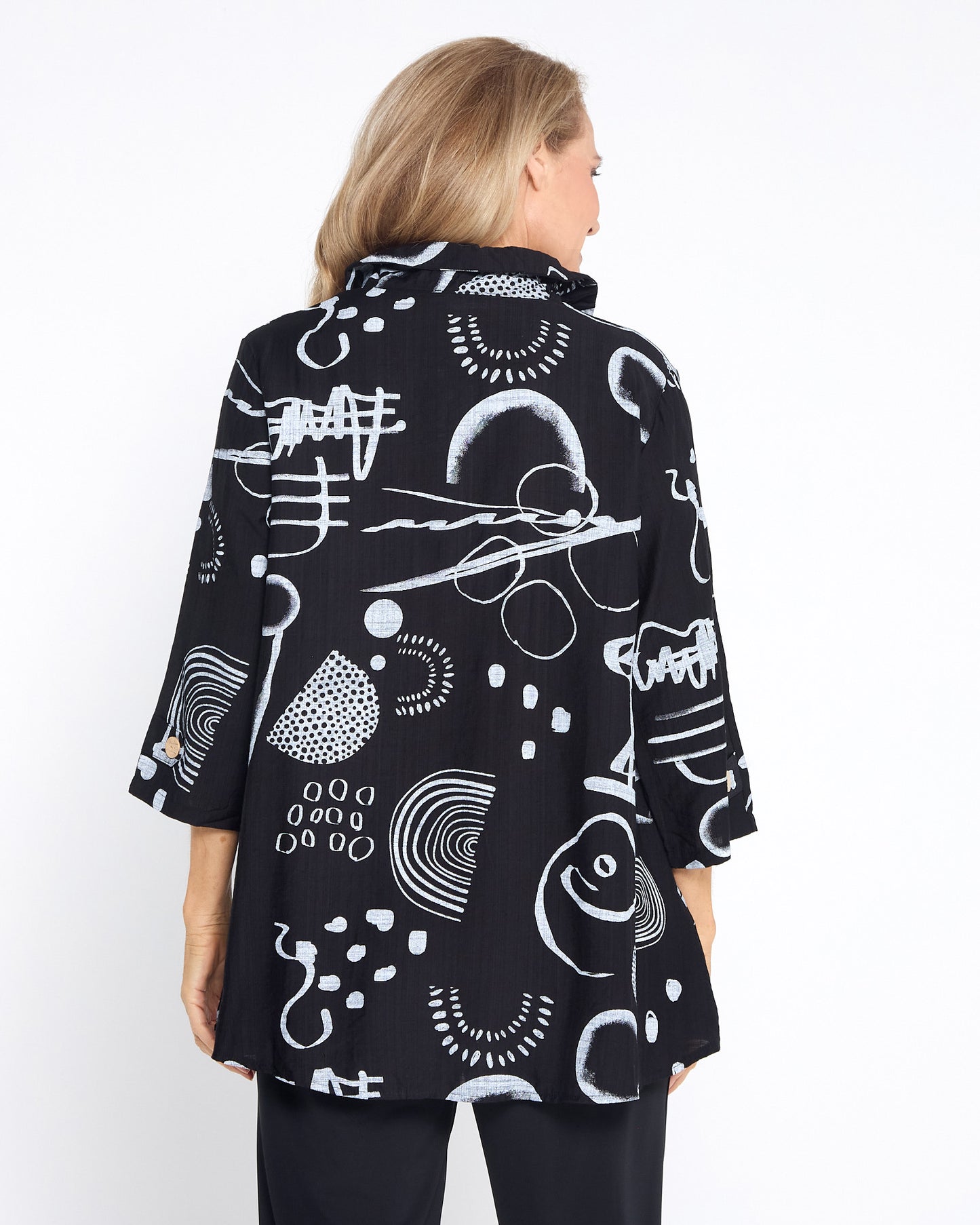 Maria Shirt - Black Sketch