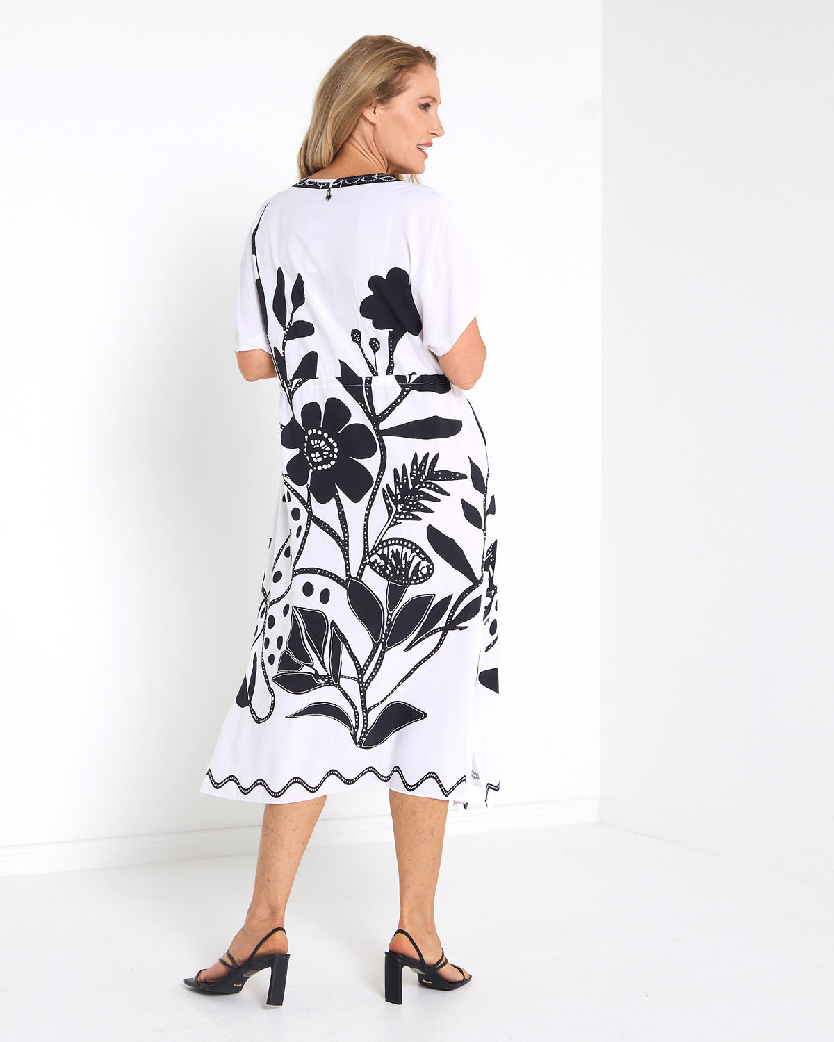 Huntington Dress - Black & White