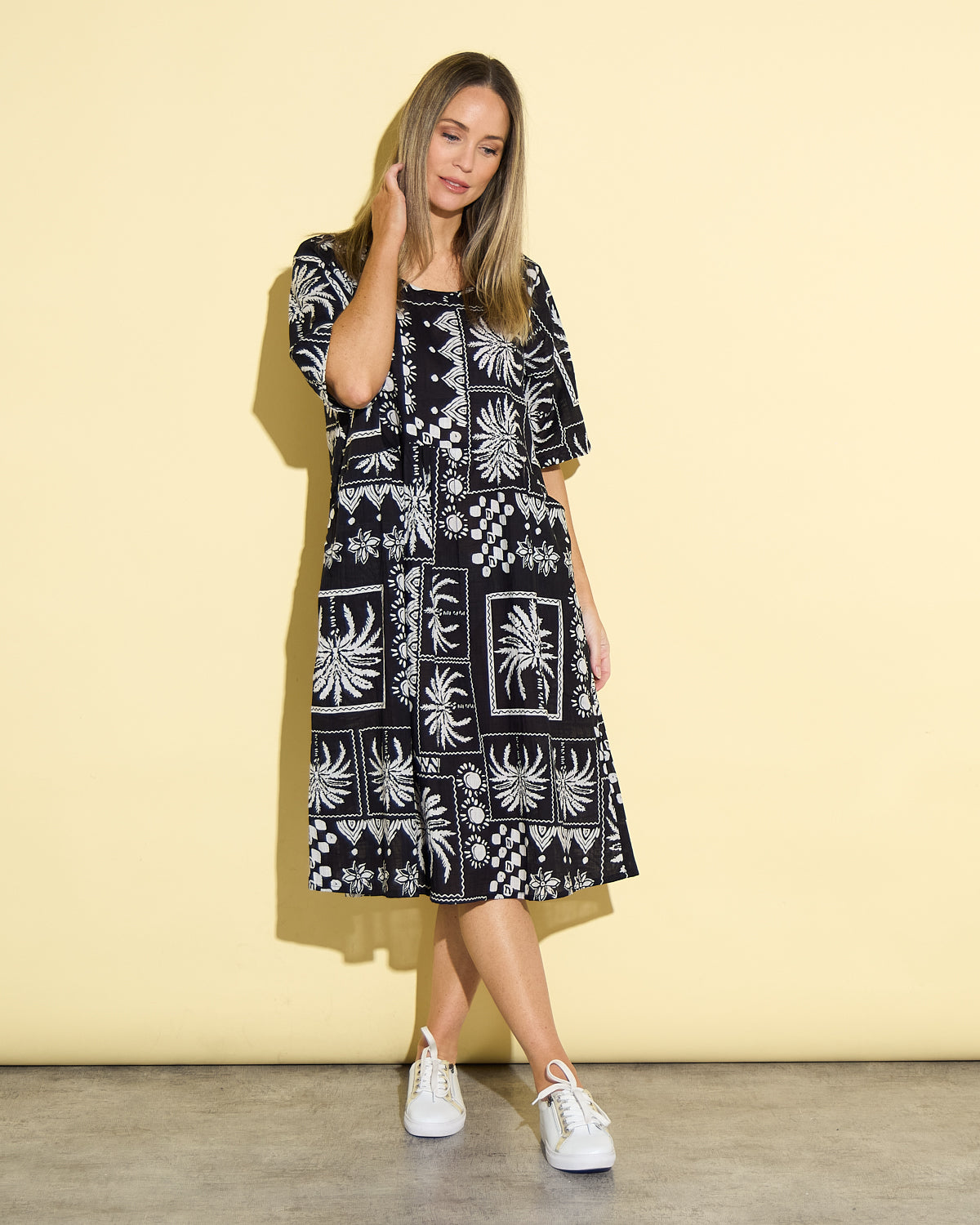 Yvonne Dress - Black Patch