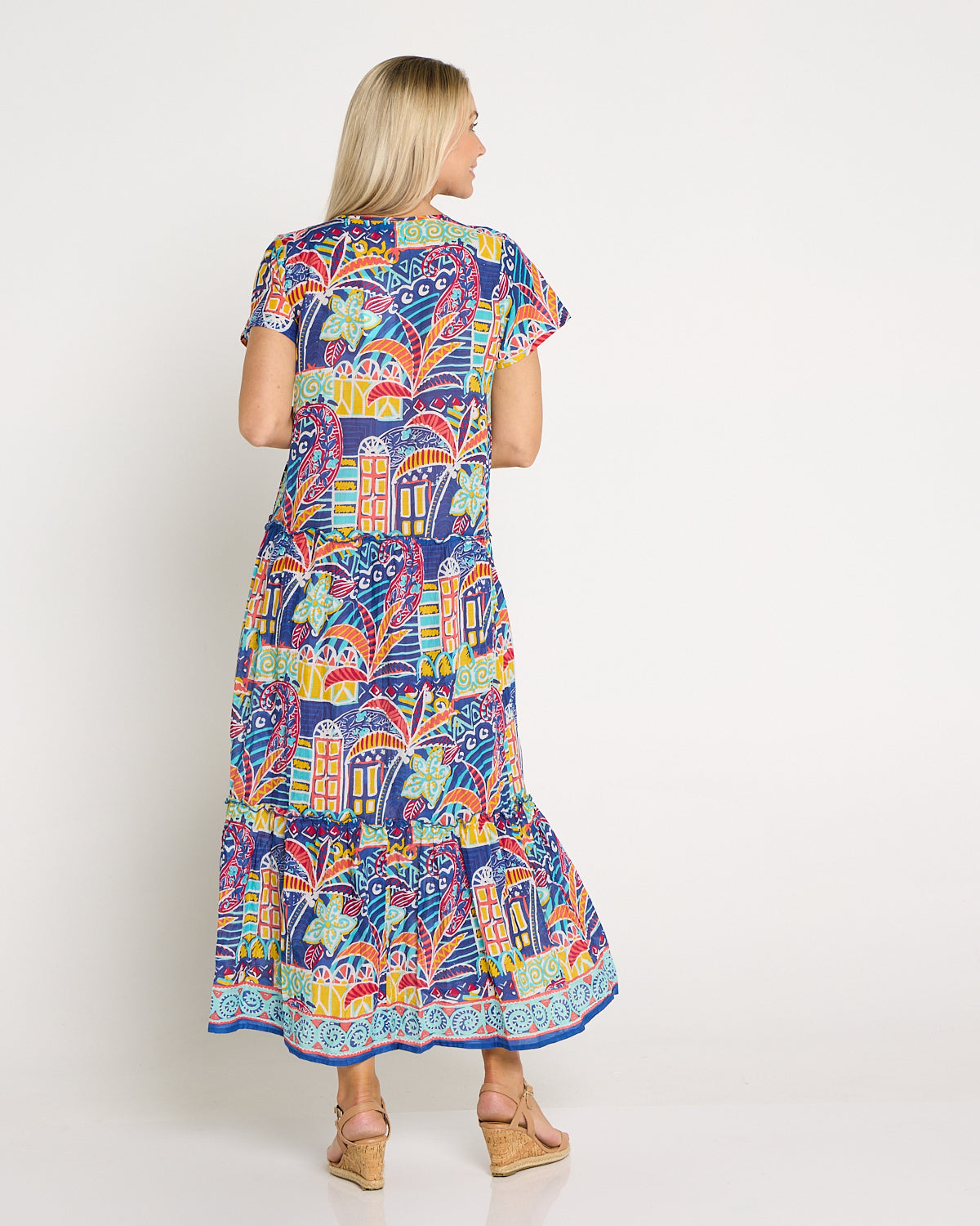 Zola V Neck Dress - Tropical Village