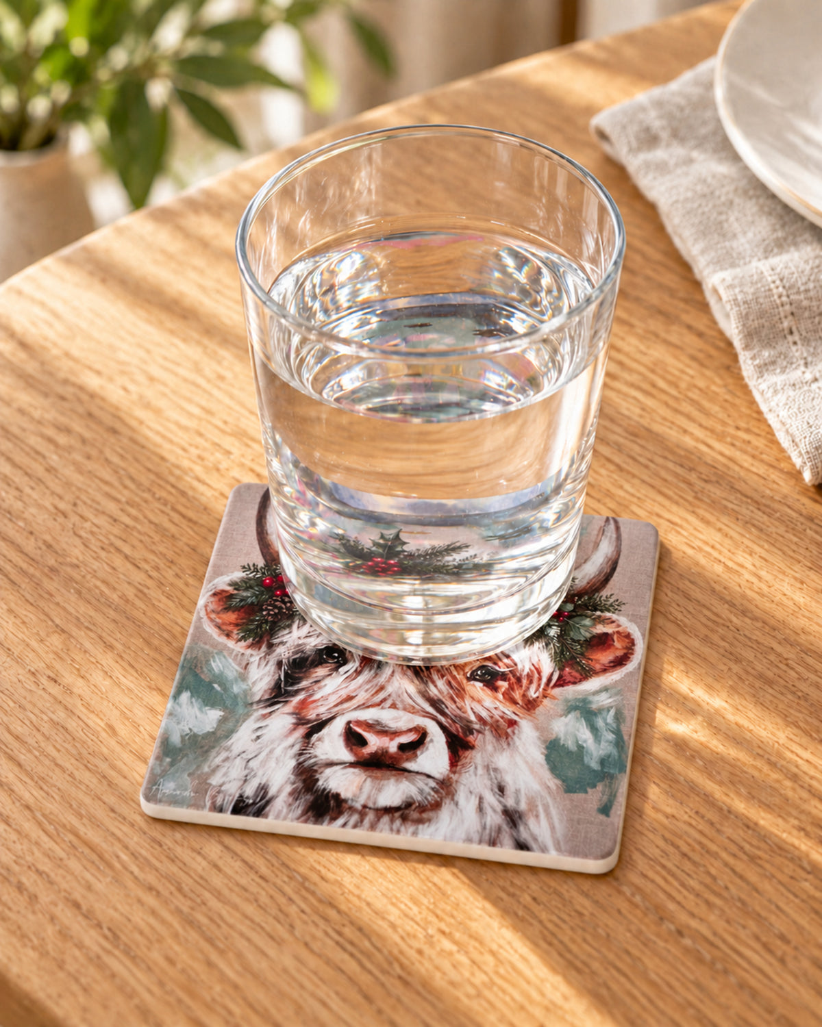 Ceramic Coaster - Chrissy Cow