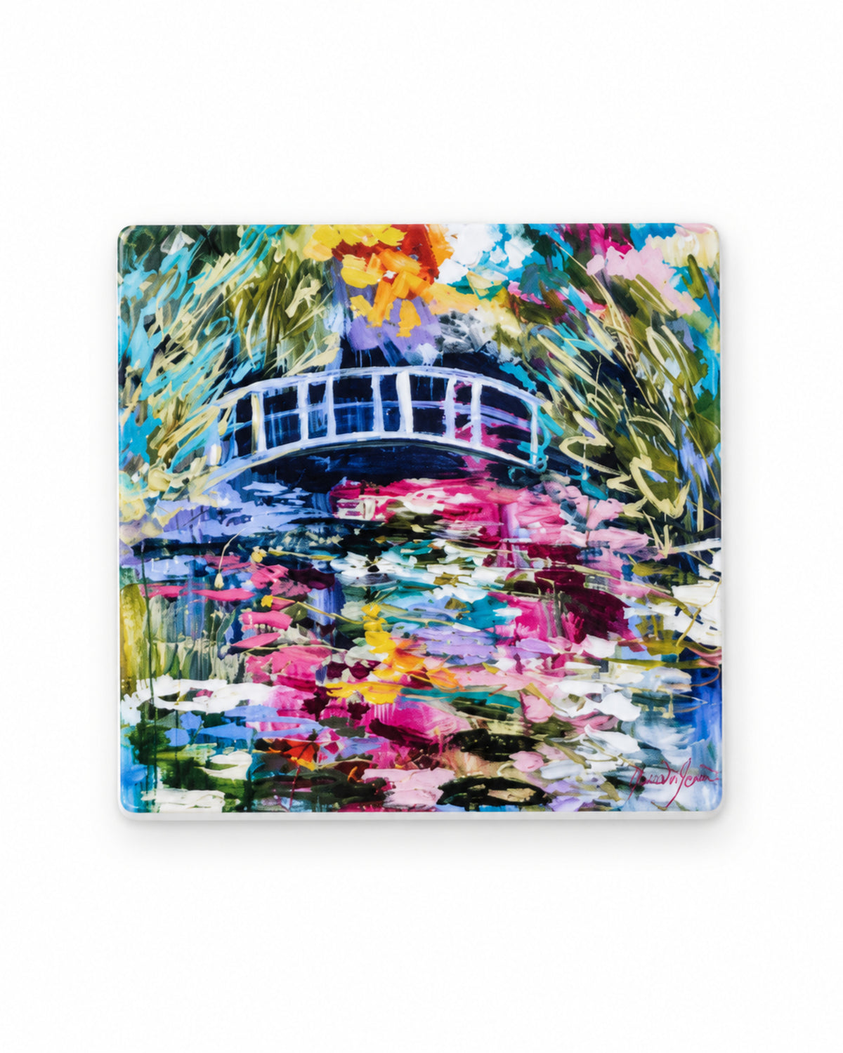 Ceramic Coaster - Artist Garden