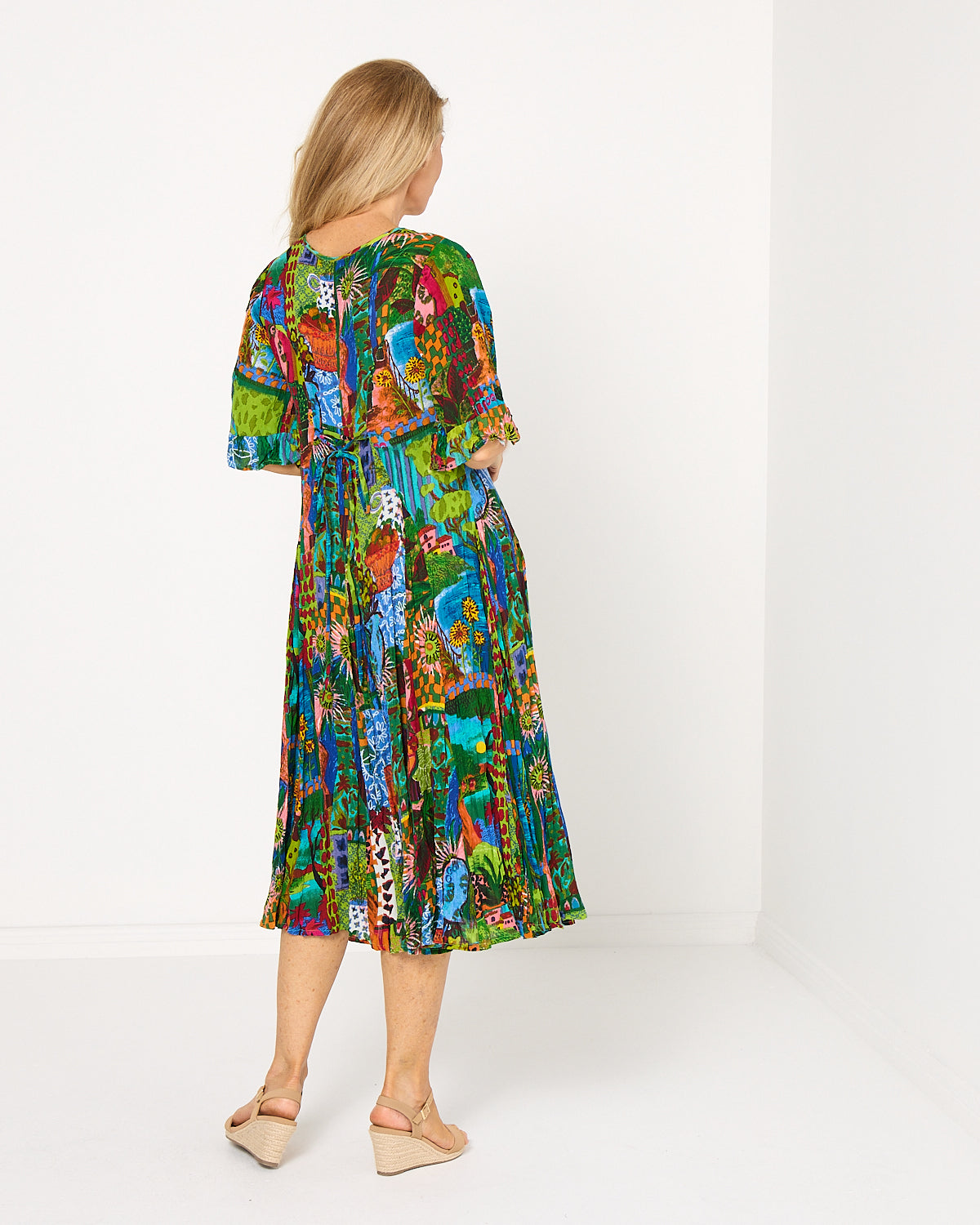 Le Moulin Godet Dress - Provence Green