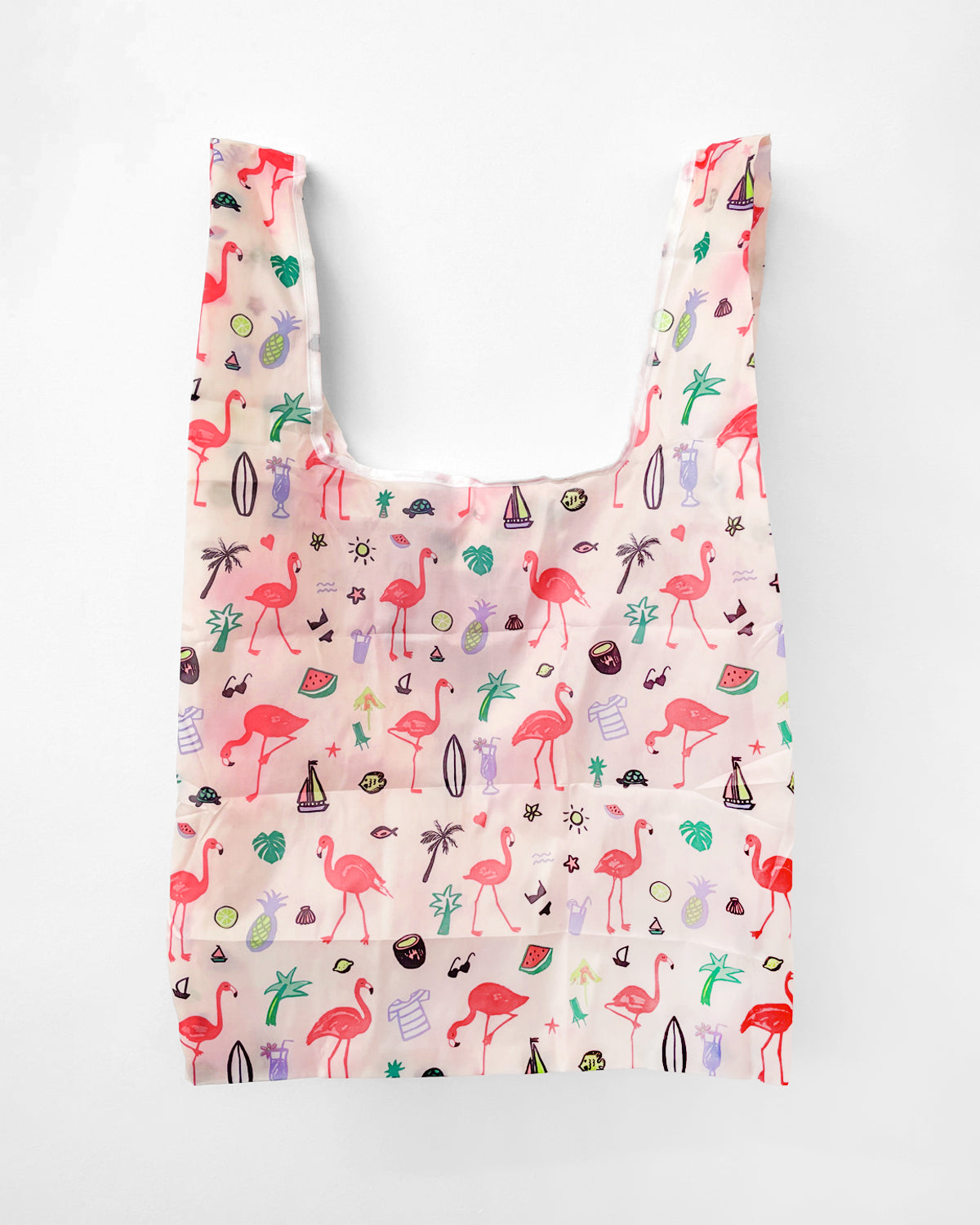 Reusable Shopping Bag - Pink Flamingo